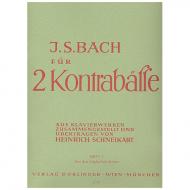 Bach, J. S.: Übungsmusik für 2 Kontrabässe Band 3 – Aus den Englischen Suiten 