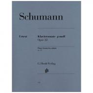 Schumann, R.: Klaviersonate g-Moll Op. 22 