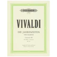 Vivaldi, A.: Violinkonzert Op. 8/3 RV 293 F-Dur »Der Herbst« 