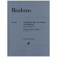 Brahms, J.: Paganini-Variationen Op. 35 