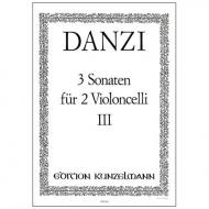 Danzi, F.: 3 Violoncellosonaten Band 3 Nr. 3 d-Moll 