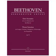 Beethoven, L. v.: Drei Sonaten Op. 31 G-Dur, d-Moll »Sturm«, Es-Dur 