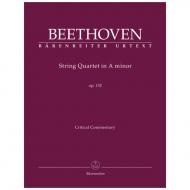 Beethoven, L. van: Streichquartett Op. 132 a-Moll - kritischer Bericht 