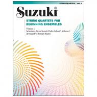 Suzuki String Quartets for Beginning Ensembles Vol. 1 