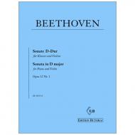 Beethoven, L. van: Violinsonate Nr. 1 D-Dur Op. 12 Nr. 1 