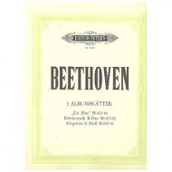 Beethoven, L. v.: 3 Albumblätter (u.a. Für Elise) 