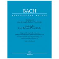 Bach, J. S.: Violinsoli aus dem geistlichen Vokalwerk 