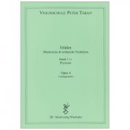Taban, P.: Etüden Op. 4 – Rhythmische und technische Neuheiten Band 1c (Pizzicato) 