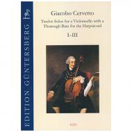 Cervetto, G.: 12 Solos Op. 2 – Violoncellosonaten Nr. 1-3 
