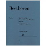 Beethoven, L. v.: Klaviersonate Nr. 9 E-Dur Op. 14,1 und Nr. 10 G-Dur Op. 14,2 