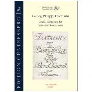 Telemann, G. Ph.: 12 Fantasien für Viola da Gamba solo 