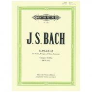 Bach, J. S.: Violinkonzert Nr. 2 BWV 1042 E-Dur 