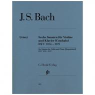 Bach, J. S.: 6 Violinsonaten BWV 1014-1019 