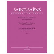 Saint-Saëns, C.: Sonate Nr. 1 in d-Moll Op. 75 