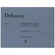 Debussy, C.: Six Epigraphes antiques zu 4 Händen 
