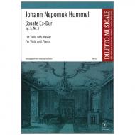 Hummel, J. N.: Violasonate Op. 5/3 Es-Dur 