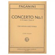 Paganini, N.: Violinkonzert Nr. 1 Op. 6 D-Dur (Flesch) 