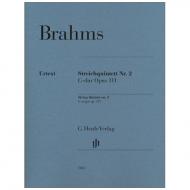 Brahms, J.: Streichquintett Nr. 2 G-dur op. 111 