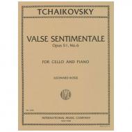 Tschaikowski, P. I.: Valse sentimentale Op. 51/6 
