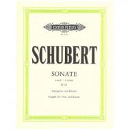 Schubert, F.: Violasonate für Arpeggione D 821 a-moll 
