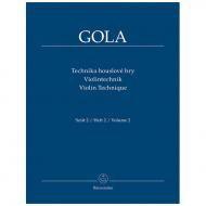 Gola, Z.: Violintechnik Band 2 