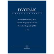 Dvořák, A.: Slawische Rhapsodie Op. 45/2 g-Moll 