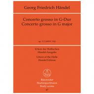 Händel, G. F.: Concerto grosso G-Dur Op. 3/3 HWV 314 