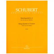 Schubert, F.: Streichquartett d-Moll D810 