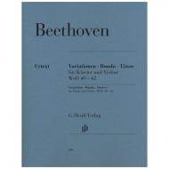 Beethoven, L. v.: Variationen, Rondo, Tänze 