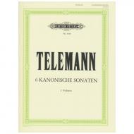 Telemann, G. Ph.: 6 kanonische Sonaten TWV 40:101-106 