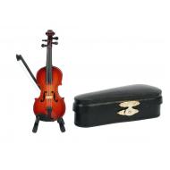 Mini Geige mit Bogen in Geschenkbox 
