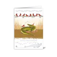 Doppelkarte »Joyeux anniversaire« Tiere 