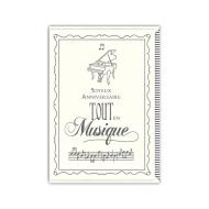 Grußkarte Joyeux Anniversaire tout en Musique 
