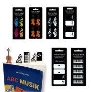 Haftmarker mit Musikmotiven 