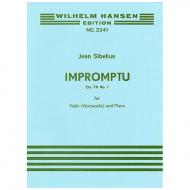 Sibelius, J.: Aus »4 Stücke« Nr. 1 Impromptu Op. 78/1 (1915) 
