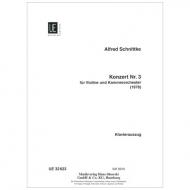 Schnittke, A.: Konzert Nr. 3 für Violine und Kammerorchester 