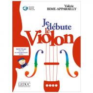 Bime-Apparailly, V.: Je débute le violon vol.1 (+Online Audio) 