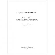 Rachmaninoff, S.: Ten Songs for Cello and Piano 