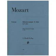 Mozart, W. A.: Klaviersonate G-Dur KV 283 (189h) 