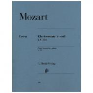 Mozart, W. A.: Klaviersonate a-Moll KV 310 (300d) 