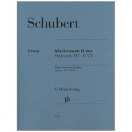 Schubert, F.: Klaviersonate H-dur op. post. 147 D 575 