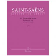 Saint-Saëns, C.: Six Études für Klavier Op. 52 