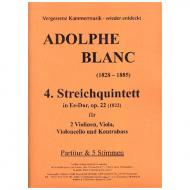 Blanc, A.: Quintett Nr. 4 Op. 22 Es-Dur 