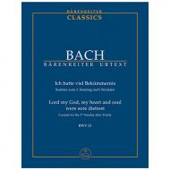 Bach, J. S.: Kantate BWV 21 »Ich hatte viel Bekümmernis« – Kantate zum 3. Sonntag nach Trinitatis 