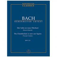 Bach, J. S.: Kantate BWV 212 »Mer hahn en neue Oberkeet« »Bauern-Kantate« 