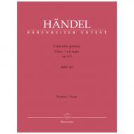 Händel, G. F.: Concerto grosso Op. 6/9 HWV 327 F-Dur – Partitur 