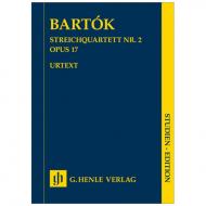 Bartók, B.: Streichquartett Nr. 2 Op. 17 