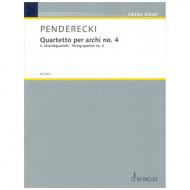 Penderecki, K.: Streichquartett Nr. 4 