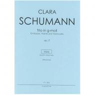Schumann, C.: Trio für Violine, Viola und Klavier Op. 17 g-Moll 