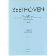 Beethoven, L. v.: Trio für Klarinette (Violine), Viola und Klavier Op. 38 Es-Dur – Violastimme 